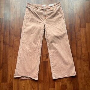 J. Jill pink wide leg pants. Size 8.